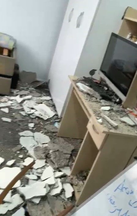 Gaziantep’te deprem çöküntüsü