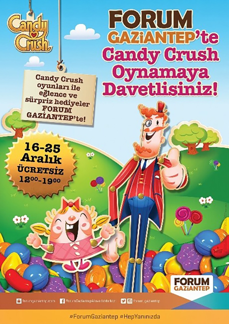 Forum Gaziantep’de Candy Crush Etkinliği