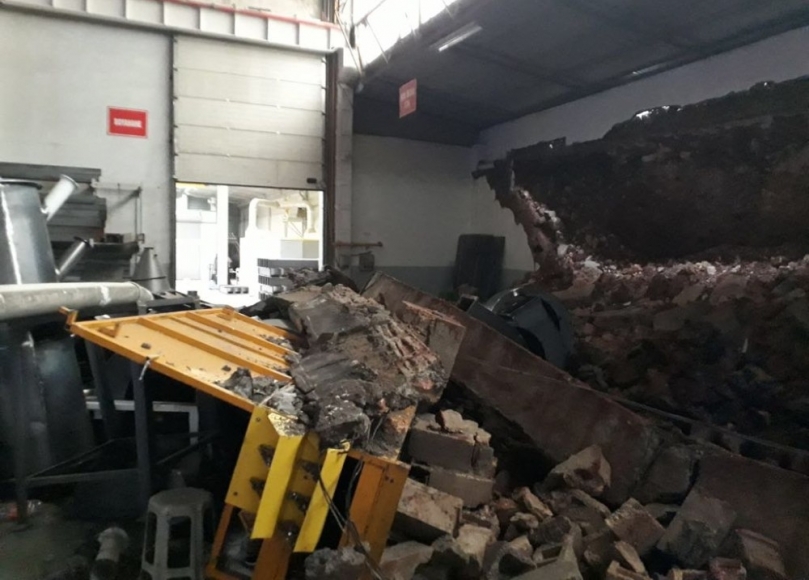 Gaziantep’te fabrika duvarı çöktü: 1 ölü