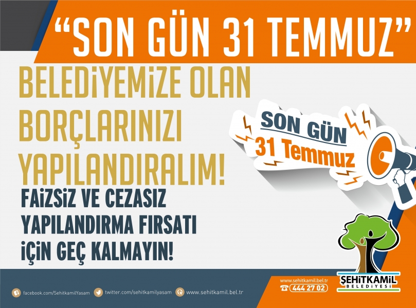 Son Gün 31 Temmuz Salı