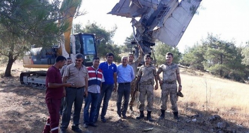 Gaziantep’te bulunan Rus füzesi enkazı taşındı