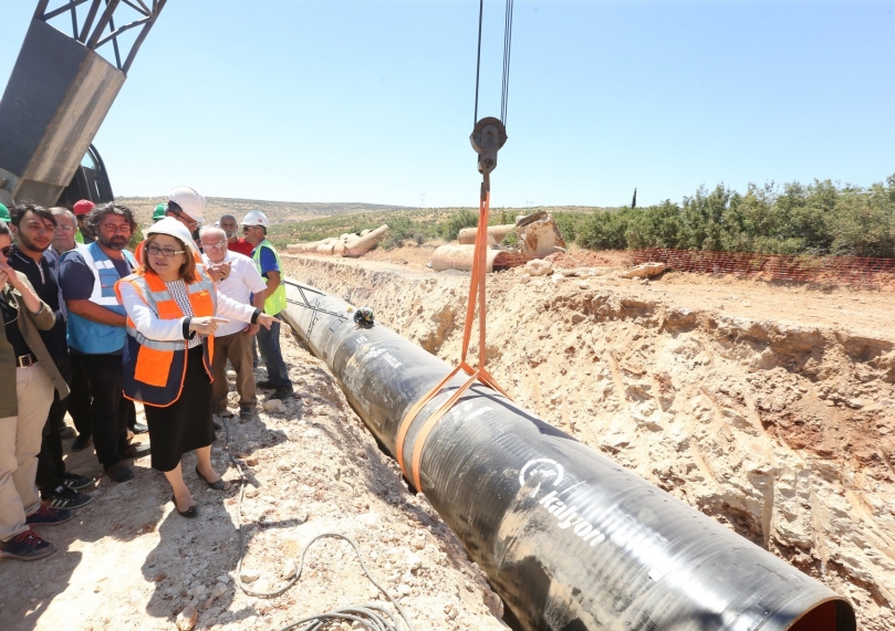 Düzbağ içmesuyu projesinin yüzde 78'i tamamlandı