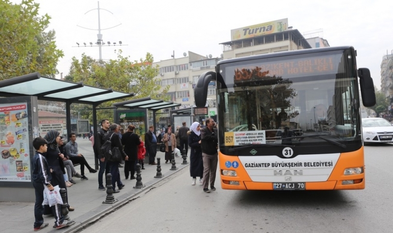 Gaziantep’te Aylık 12 Milyon Yolcu Taşınıyor