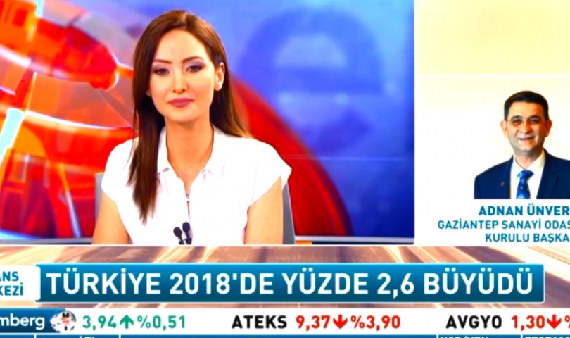 GSO Başkan Ünverdi Bloomberg Ht Canlı Yayınında Ekonomi Gündemini Değerlendirdi