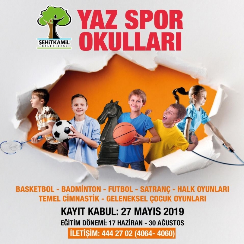 Şehitkamil'de yaz spor okulu kayıtları başladı