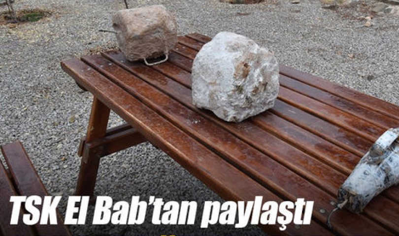 TSK El Bab'a yerleştirilen patlayıcıların fotoğraflarını paylaştı