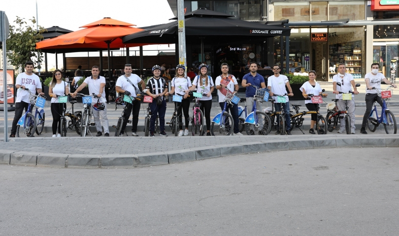 Büyükşehir, "Bisikletli Ulaşım Farkındalık" turu düzenledi