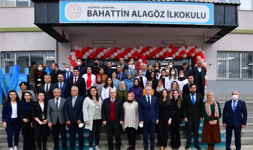 Eski Bakan Bahattin Alagöz’ün katılımıyla adını taşıyan okul açıldı