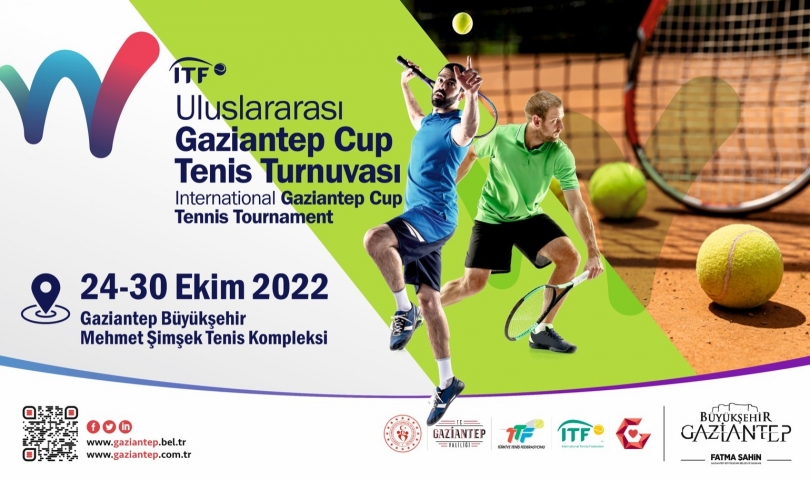 ITF Uluslararası Gaziantep Cup Tenis Turnuvası yapılacak