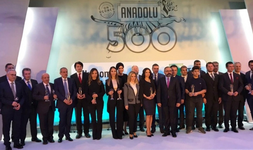 SANKO Holding'e ‘Anadolu 500’e En Fazla Şirket Gönderen Gruplar’ kategoride birincilik ödülü