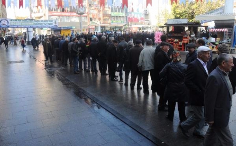 Çam Fidanı İçin Metlerce Kuyruk Oluştu