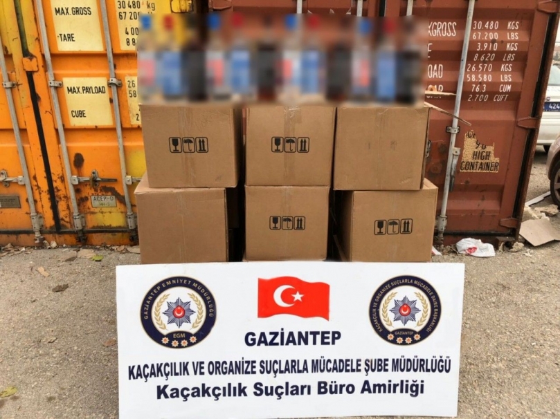 Gaziantep'te sahte içki operasyonu: 2 gözaltı