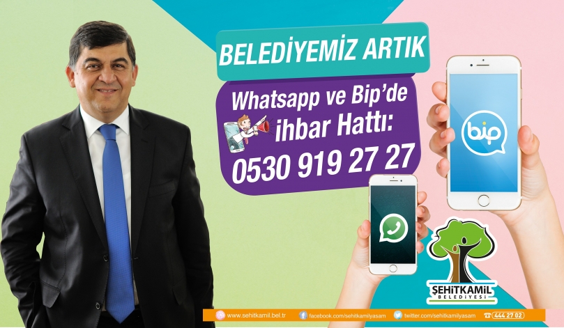 Şehitkamil Artık Whatsapp ve Bip’te