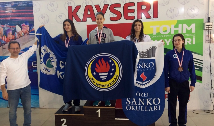 SANKO Okulları Yüzücüsü Deniz Ay Türkiye Üçüncüsü Oldu