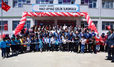 100. Yılda 100 Okul Projesi Kapsamında Hacı Ayvaz Çelik İlkokulu Açıldı