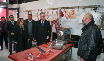 Başkan Şahin Gaziantep Et Borsası ve Et Hali’ne ziyarette bulundu