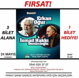 Erkan Oğur ve İsmail Hakkı Demircioğlu konseri 