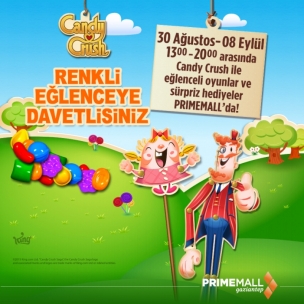 PRİMEMALL’DA CANDY CRUSH KEYFİ!