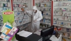 Maske dağıtımı öncesi merkezdeki 500 eczane dezenfekte ediliyor