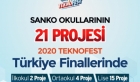 Sanko okulları’nın 21 projesi Teknofest finalinde