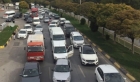 Mezarlık kavşağında trafik felç oldu